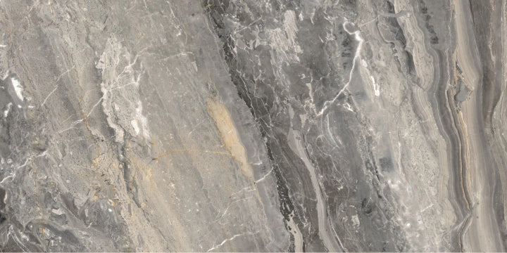 Ceramiche Caesar, Anima Futura - AGB8 - Keen Grey, Lucidato, 60x120cm, 9.00mm, Rett.