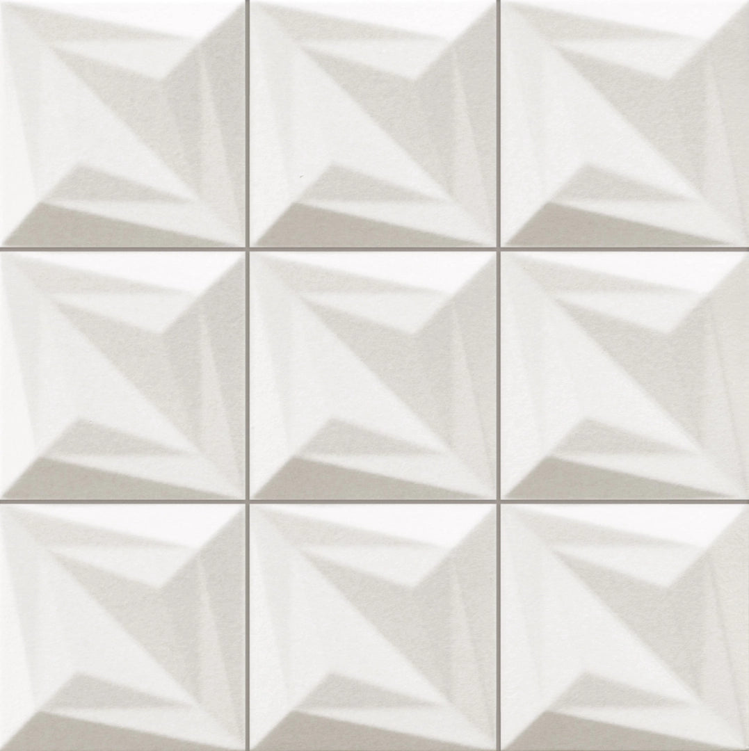 Realonda, Delta - Blanco, Satin, 33x33cm, 11.00mm