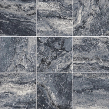 Ceramica Valsecchia, Swimming Planet - Jupiter Black, Glossy, 15x15cm, 8.50mm, Rett.