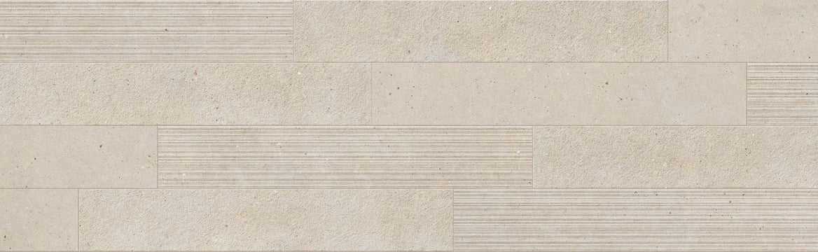 Italgraniti, Silver Grain + Ceppo Di Gré - SI02EAM - Silver Grain Beige, Mix Superfici, 20x120cm, 9.00mm, Rett.