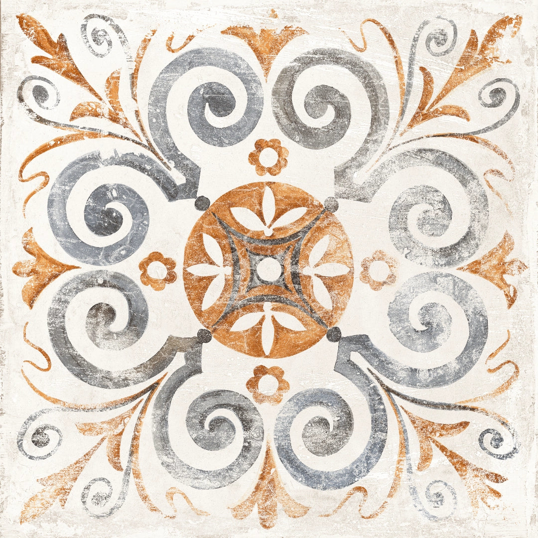 Tuscania Ceramiche, Frühlink Dekore - M3W7 - Lilie, Strutturato, 61x61cm, 20.00mm, Rett.