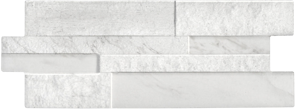 Walls&More by Keradom, Marmi - Q300 - White, Naturale, 16x40cm, 12.00mm