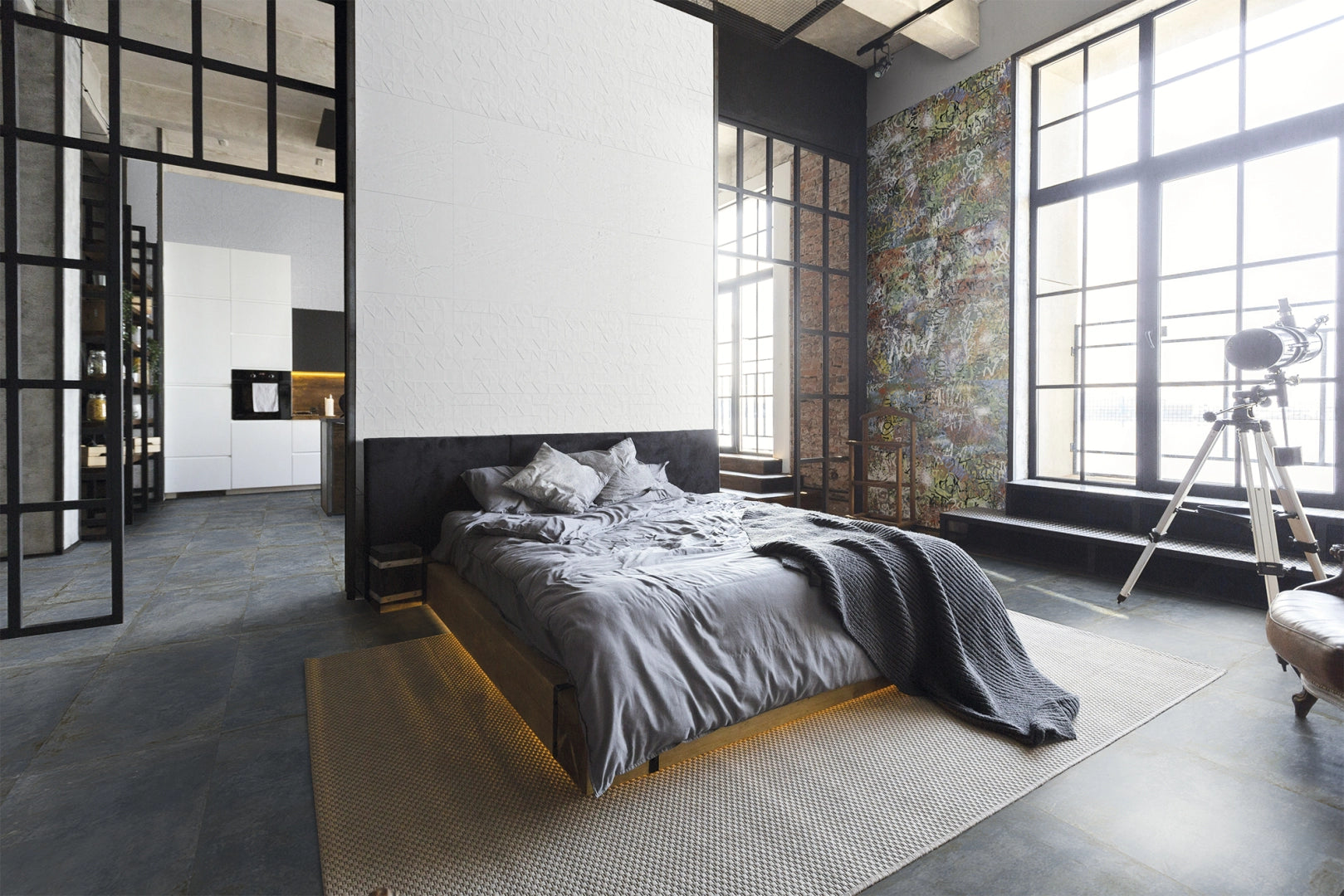 Aparici, Cracked - Grey, Naturale, 49.75x99.55cm, 10.00mm, Rett.