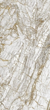 Cifre Ceramica, Golden - White, Polished, 120x260cm, 6.00mm, Rett.