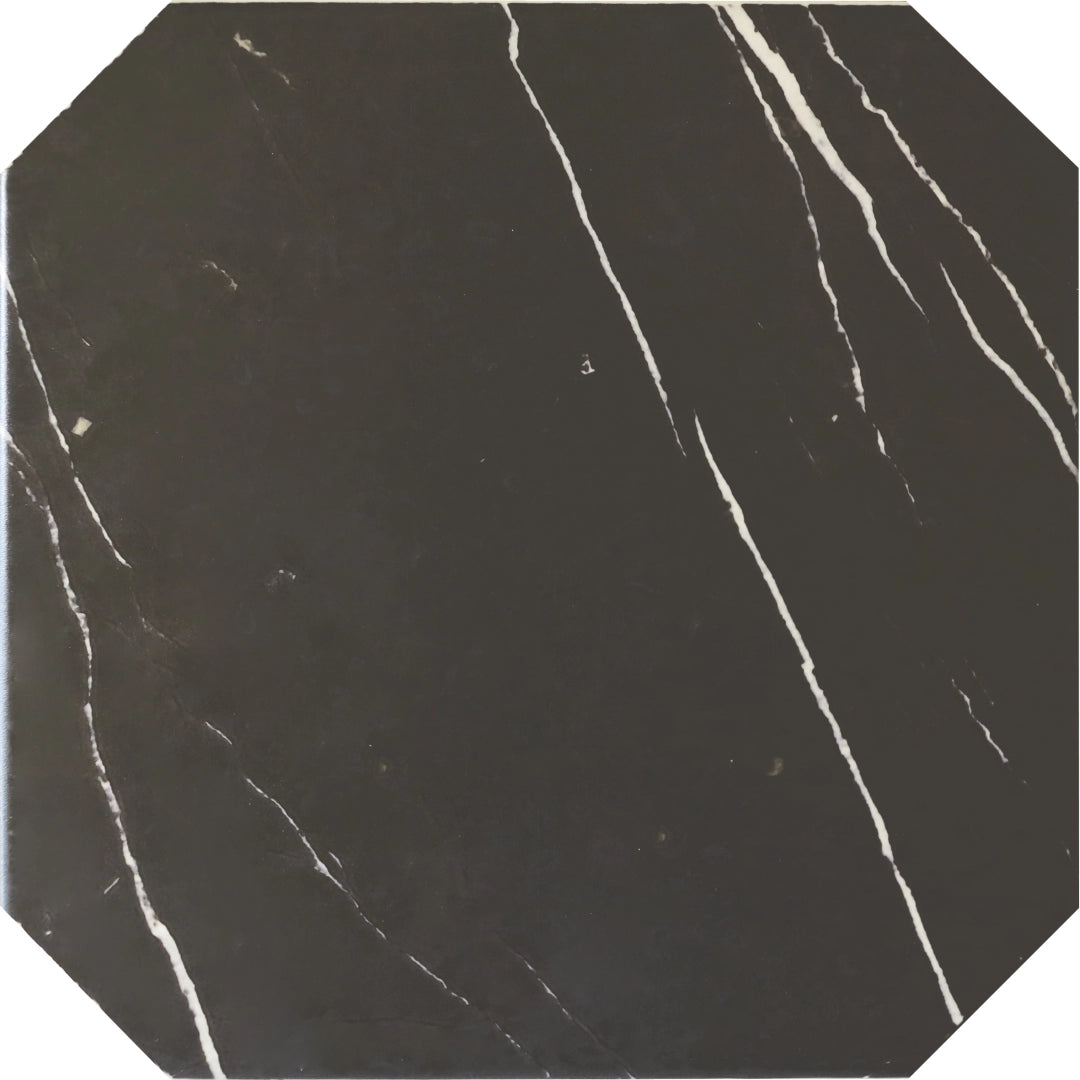 Equipe Ceramicas, Octagon - 21011---Mármol-Negro,-Matt,-20x20cm,-9.00mm,-Rett.