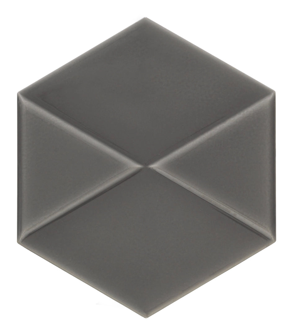 Ceramiche Settecento, Outfit - 167125 - Charcoal, Matt, 15.6x18cm, 10.00mm, Rett.