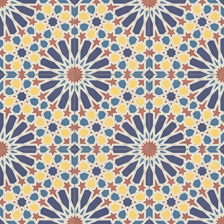Aparici, Alhambra - Blue, Naturale, 59.2x59.2cm, 10.00mm, Rett.