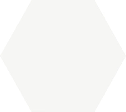 Geotiles, Solid - White, Natural, 25.8x29cm, 10.00mm