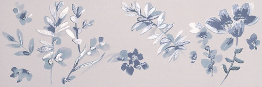 Fap Ceramiche, Deco&more - fRCK - Flower Blue, Matt, 30.5x91.5cm, 8.50mm, Rett.
