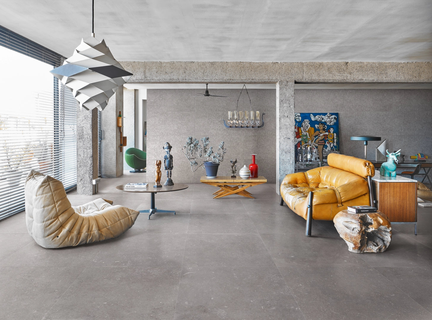 Provenza Ceramiche, Unique Bleu - EHJ8 - Gris Noble, Naturale, 120x120cm, 9.50mm, Rett.
