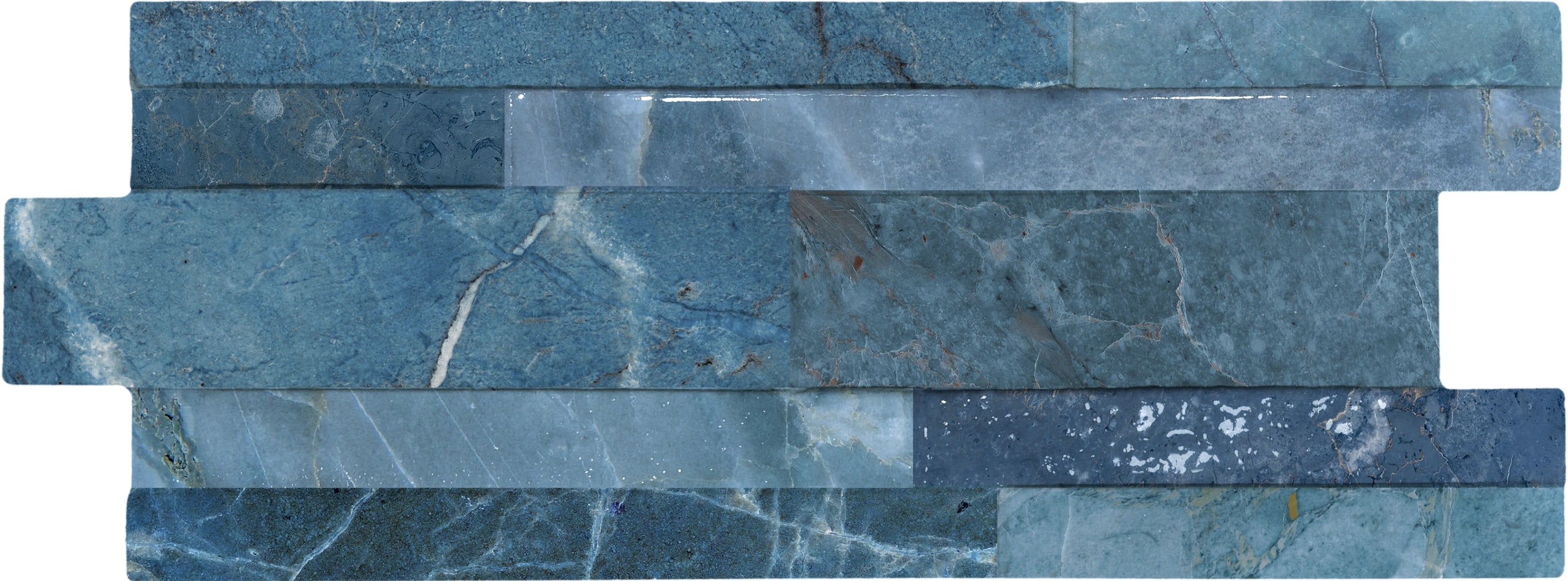 Walls&More by Keradom, Royal - Sodalite, Naturale, 16x40cm, 10.00mm