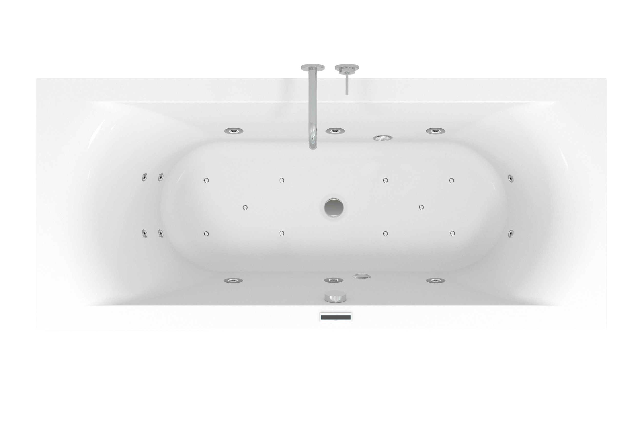 Riho Lima Easypool 3.1 whirlpool inbouwbad 190x90cm - touch