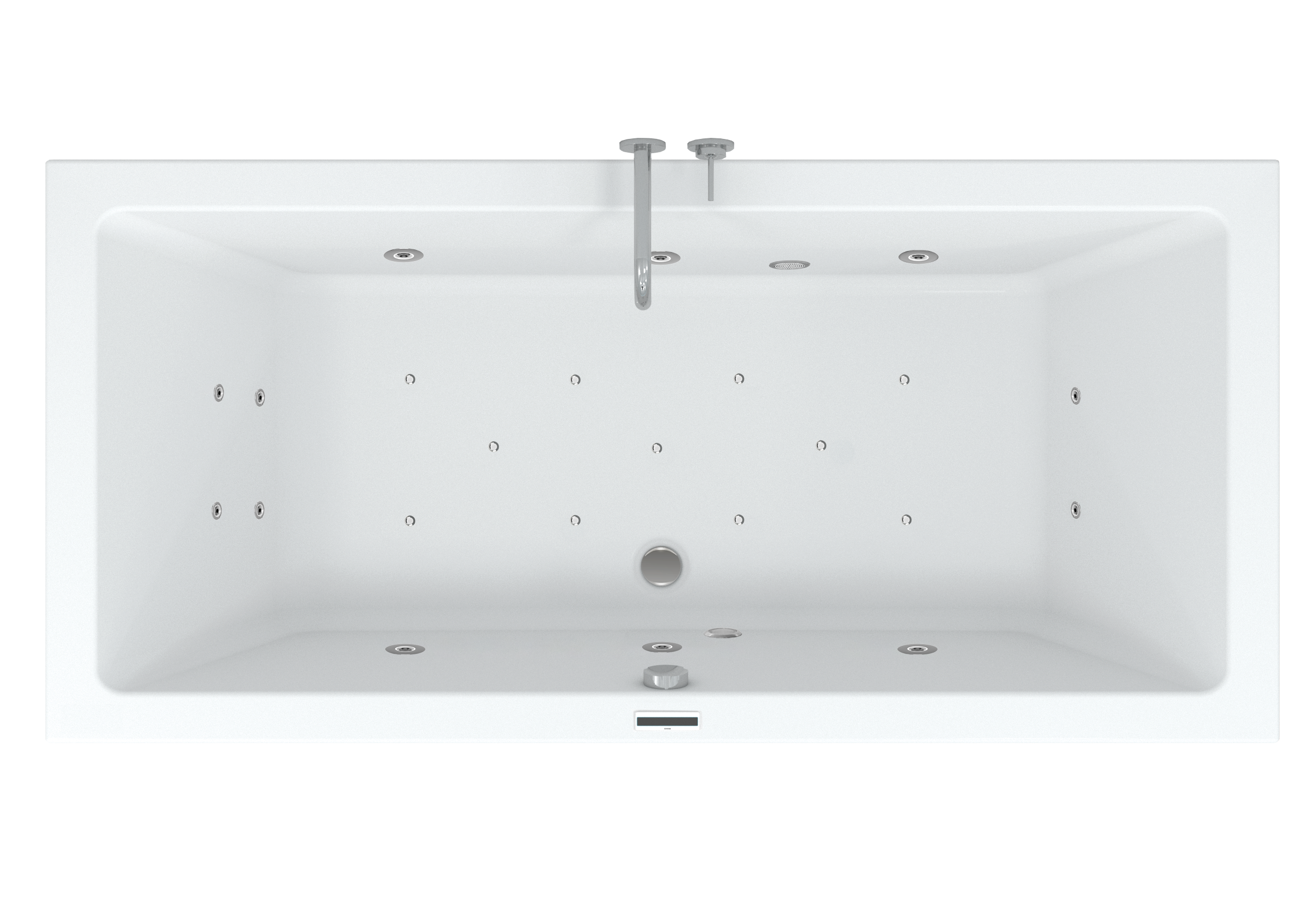 Riho Lusso Easypool 3.1 whirlpool inbouwbad 190x90cm - touch