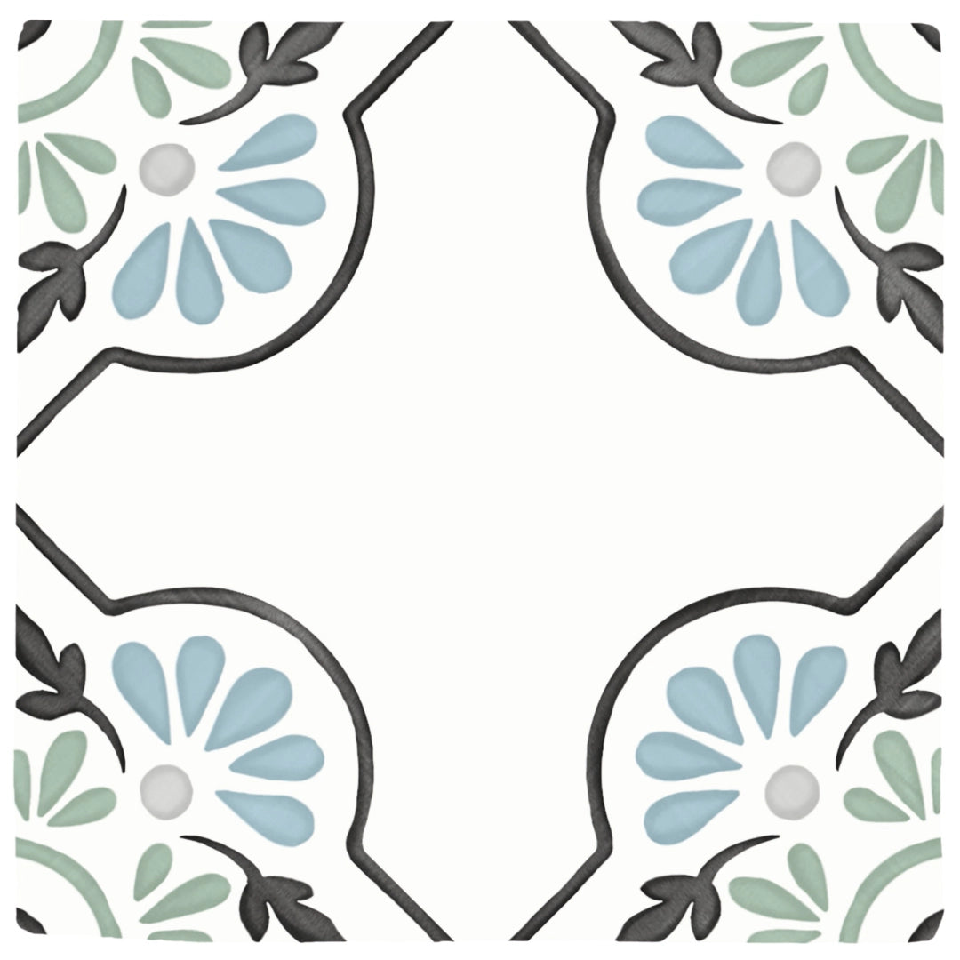 Harmony Inspire, Sunset - 31079 - Tanger Blue Petals, Matt, 12.3x12.3cm, 6.70mm, Rett.