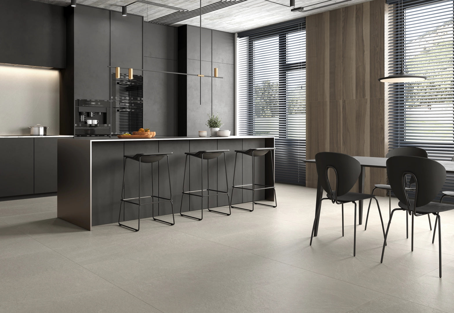 Azuvi, Slate - Desert, Antislip, 60x120cm, 9.00mm, Rett.