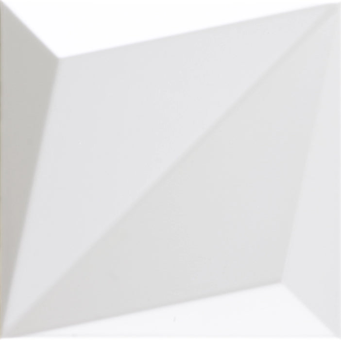Dune Ceramica, Shapes - 187342 - Origami White, Matt, 25x25cm, 10.00mm, Rett.