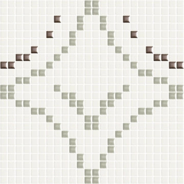Appiani, Metrica - CERC 001 - Cerchi 01 Ghiaccio/Linen/Rame, Naturale (1.2x1.2), 30x30cm, 7.20mm