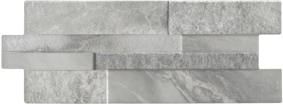 Walls&More by Keradom, Marmi - Q300 - Grey, Naturale, 16x40cm, 12.00mm
