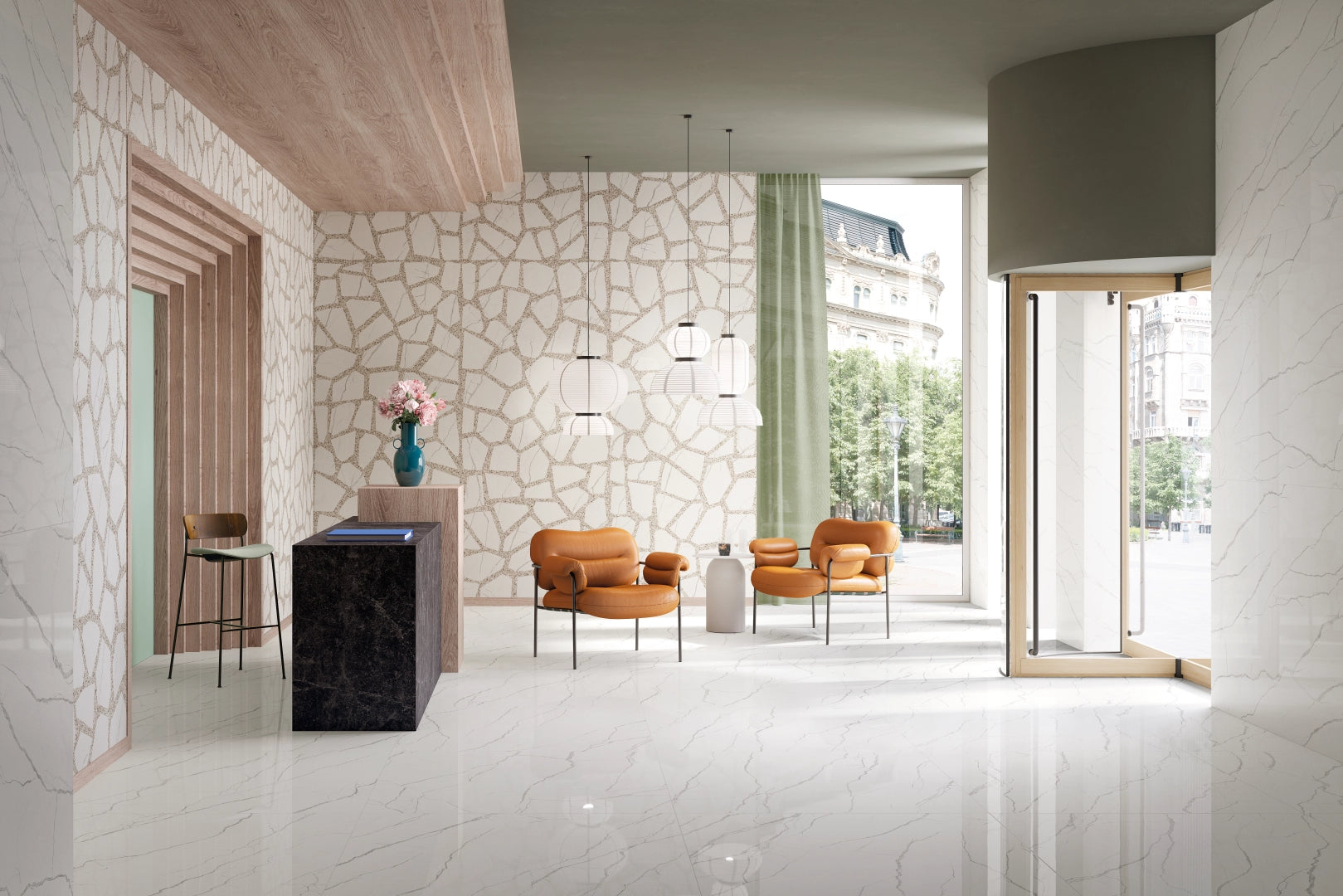 Marca Corona, Foyer - I015 - Intense, Trama, 60x120cm, 9.00mm, Rett.