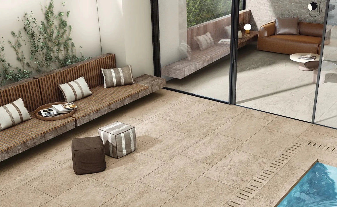 Novabell, Thermae - Honey, Natural, 60x90cm, 20.00mm, Rett.