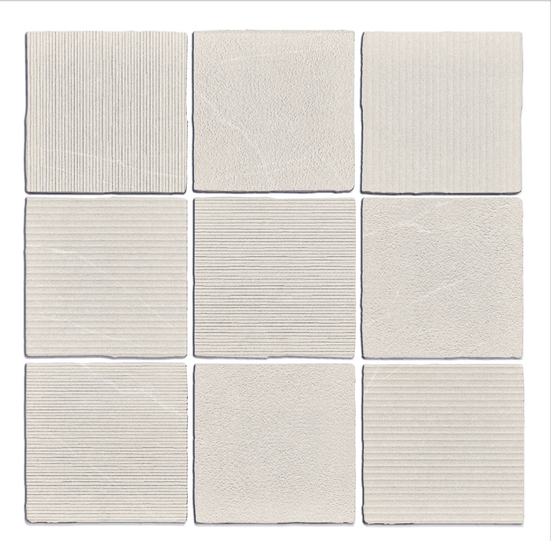 Wow Design, Gea - Gea Linen, Carved, 12x12cm, 10.00mm