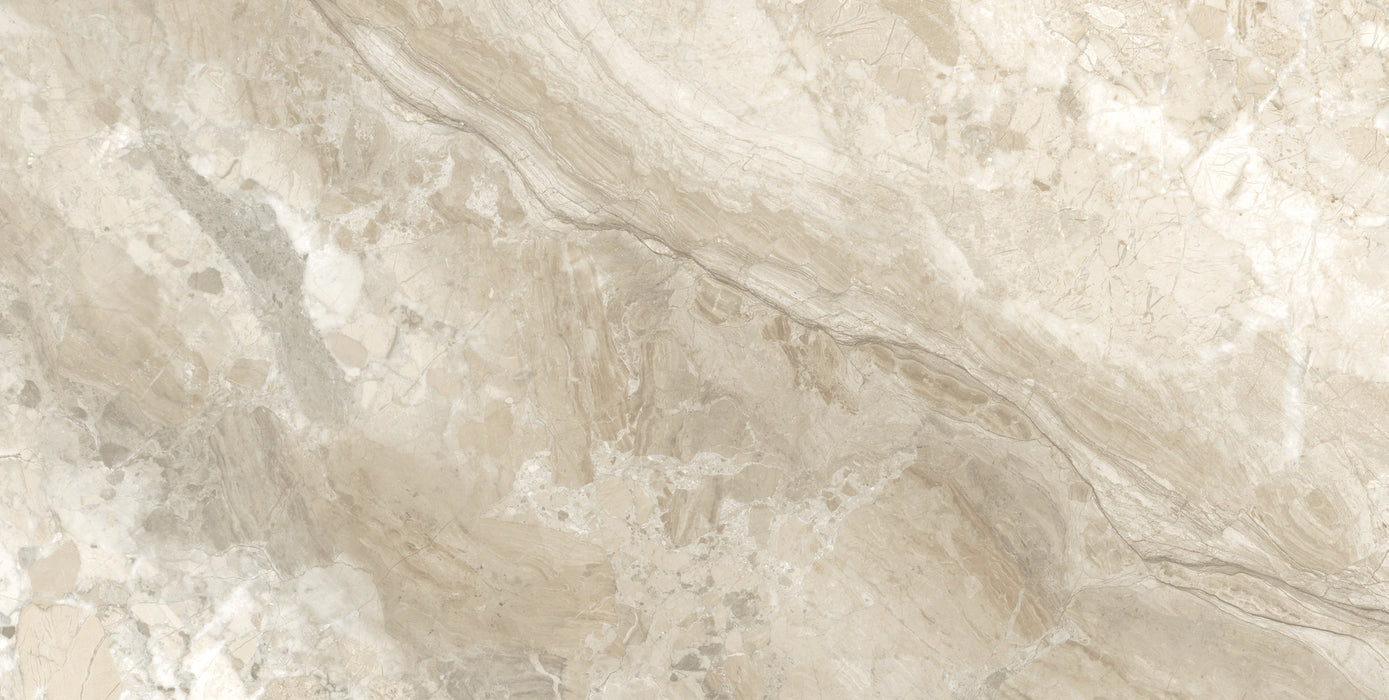 Geotiles, Patagonia - Beige, Polished, 60x120cm, 10.00mm, Rett.