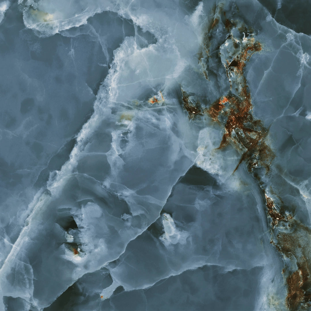 Ecoceramic, Iceland - Navy,-Ultra-Gloss,-120x120cm,-10.00mm,-Rett.
