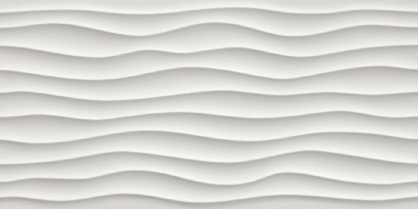Atlas Concorde, 3d Wall Design - 8DUW - Sinuous 3d Dune White, Matt, 40x80cm, 9.00mm