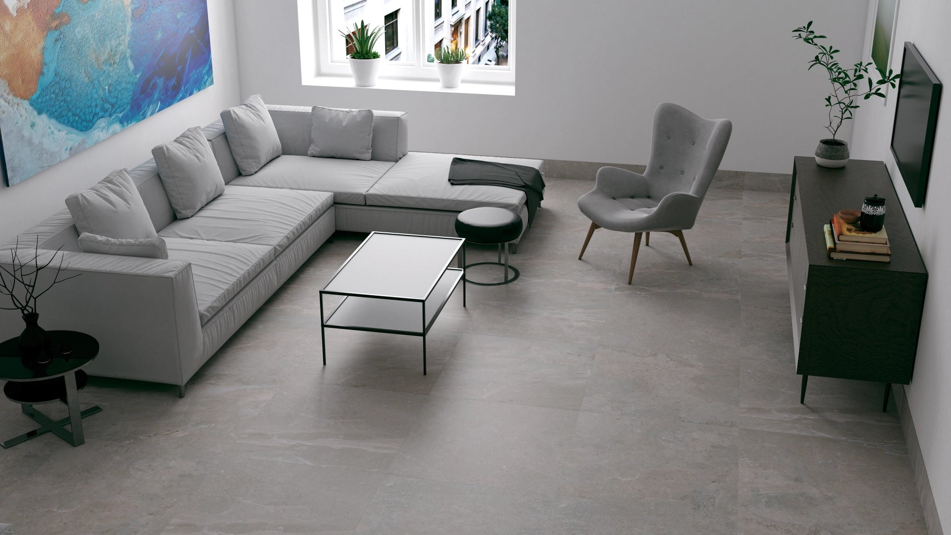 Pamesa, Erding - Silver, Luxglass, 120x120cm, 10.20mm, Rett.