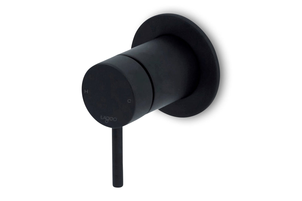 Lagoo - Garda - Inbouw douchemengkraan (afbouwdeel) - Mat Zwart - G2210MB