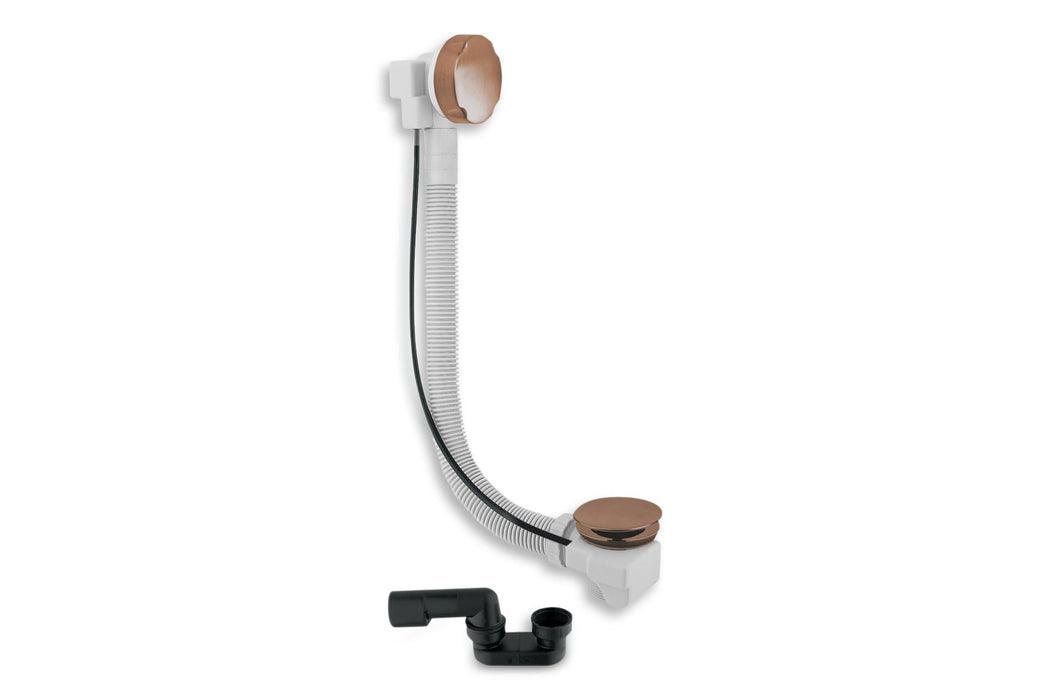 Lagoo - Garda - Badoverloop met clickplug en sifon - Geborsteld Koper PVD - G6120BK