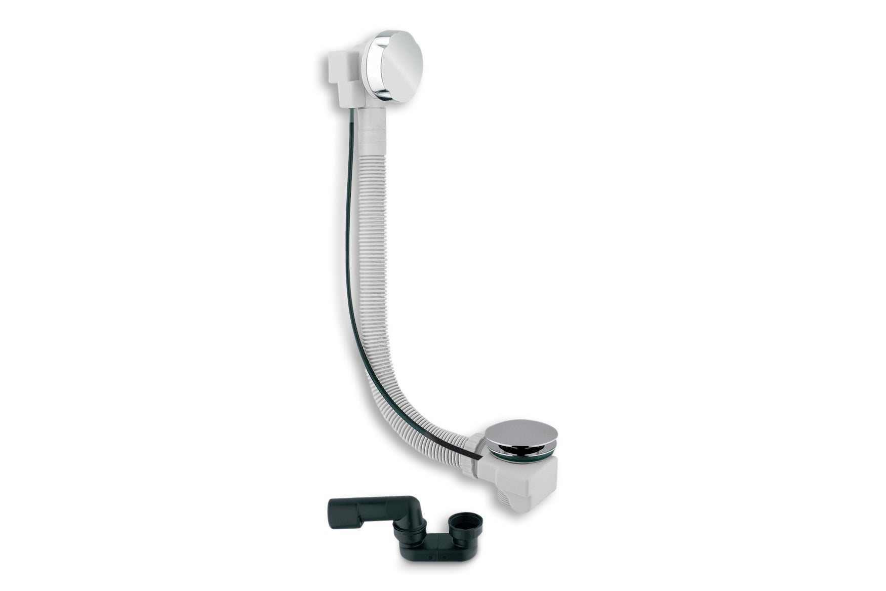 Lagoo - Garda - Badoverloop met clickplug en sifon - Chroom - G6120CH