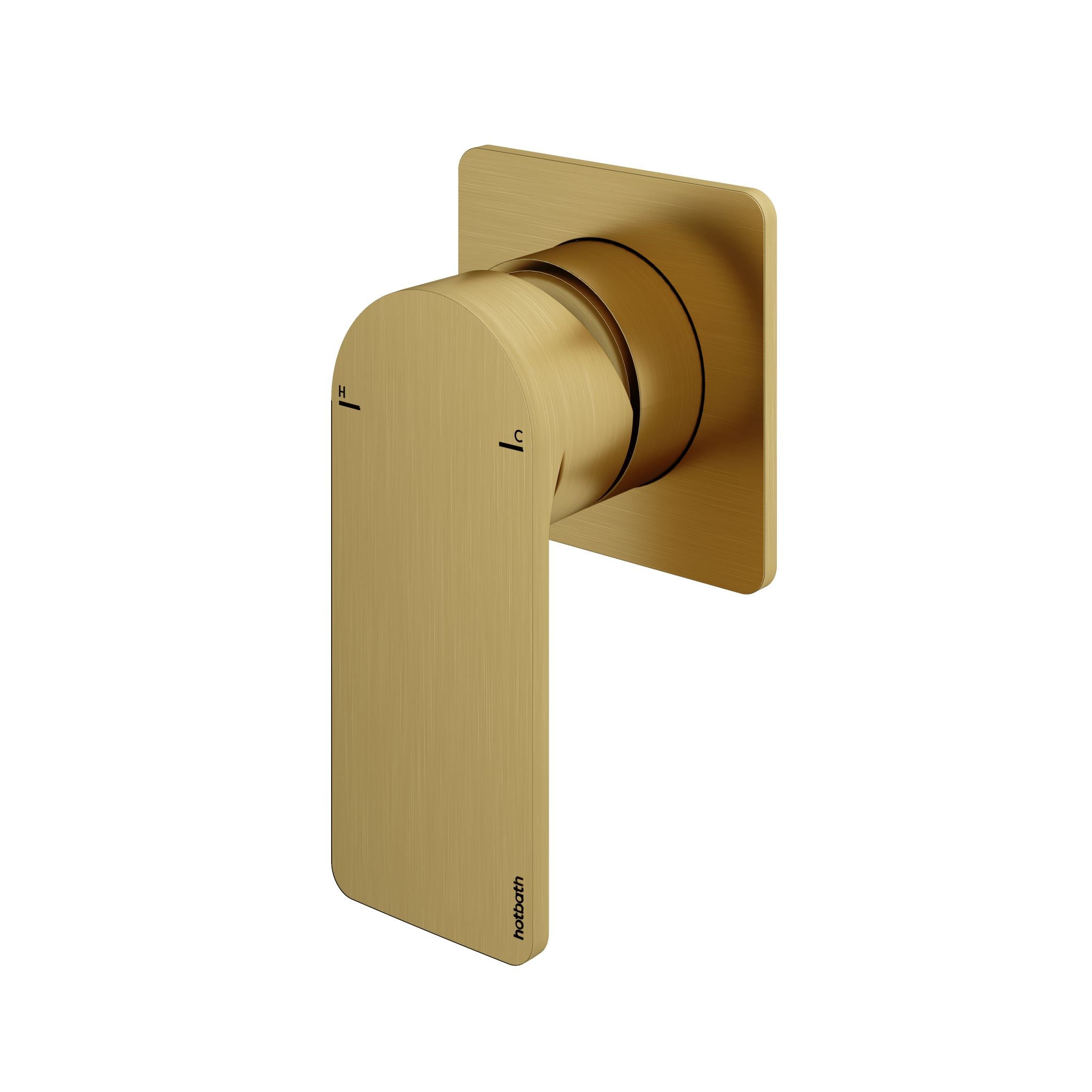 Hotbath Gal GL031EXT afbouwdeel - inbouw douche mengkraan - Geborsteld Messing PVD