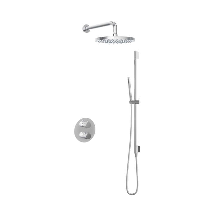 Hotbath IBS1A Buddy inbouw doucheset - staafhanddouche - 30cm hoofddouche - wandarm - glijstang - Chroom