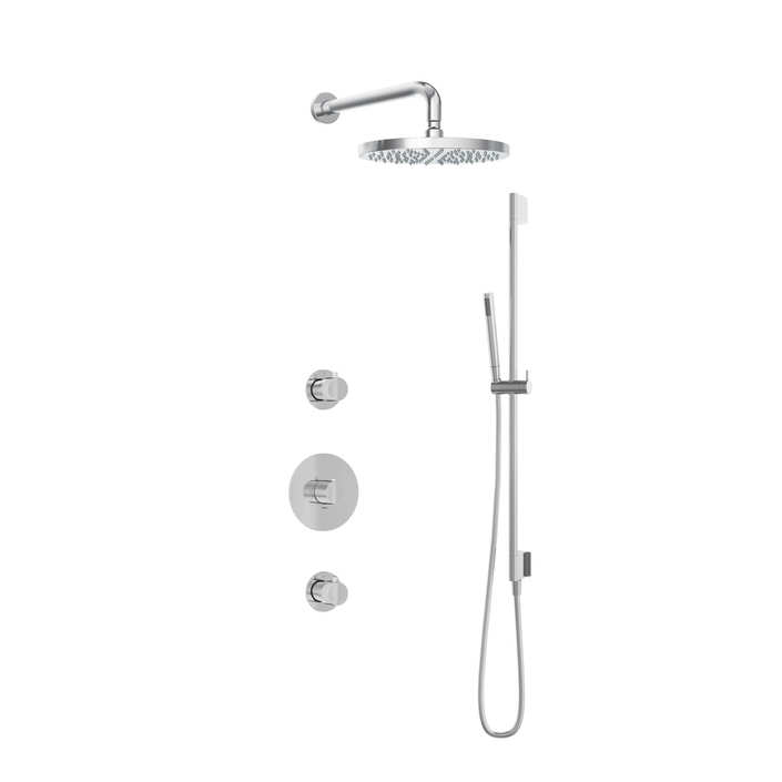 Hotbath IBS1 Buddy inbouw doucheset - staafhanddouche - 30cm hoofddouche - wandarm - glijstang - Chroom