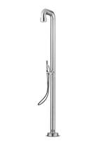 JEE-O Soho RAW Vrijstaande douche met éénngreepsmengkraan met omsteller cartridge en handdouche geborsteld rvs - 700-6210