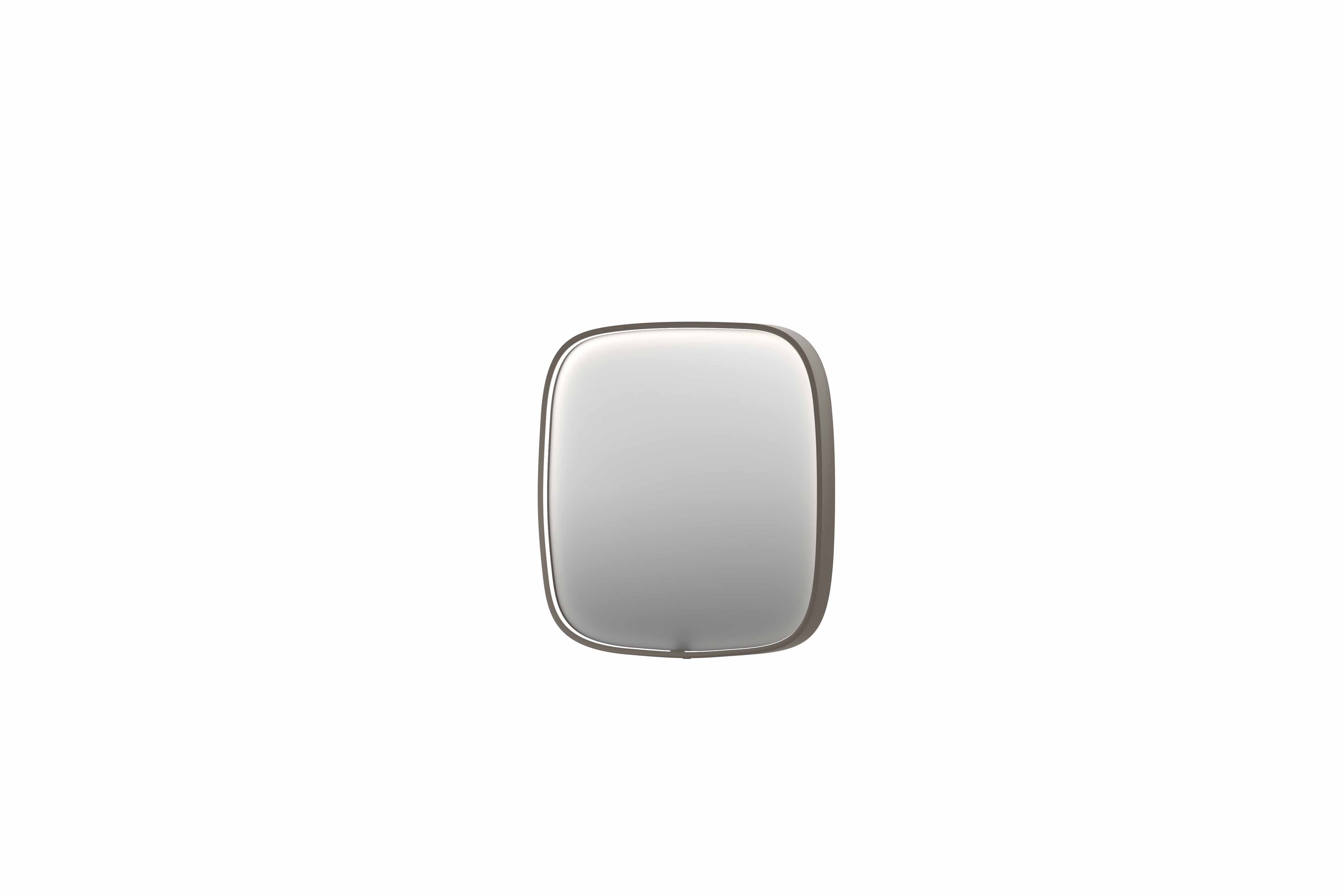 Ink SP31 spiegel contour in kader 60x60cm directe LED - geborsteld RVS