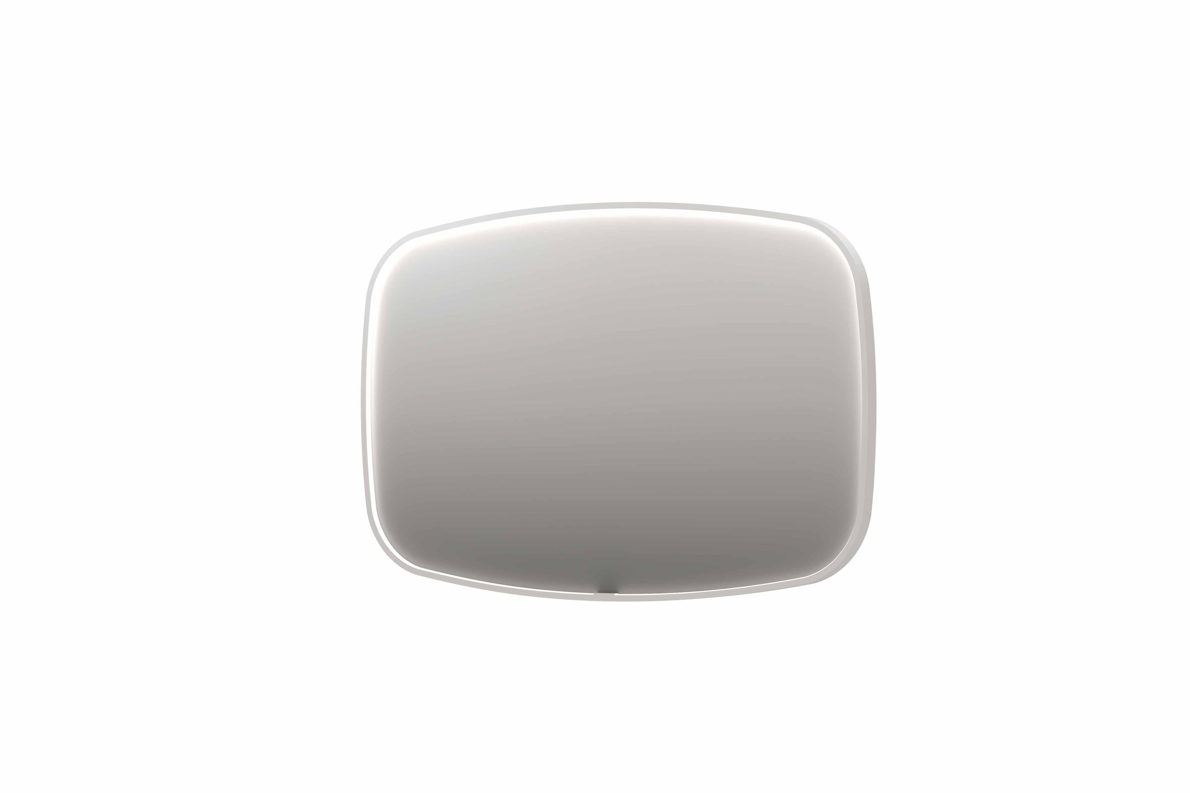 Ink SP31 spiegel contour in kader 120x80cm directe LED - mat wit