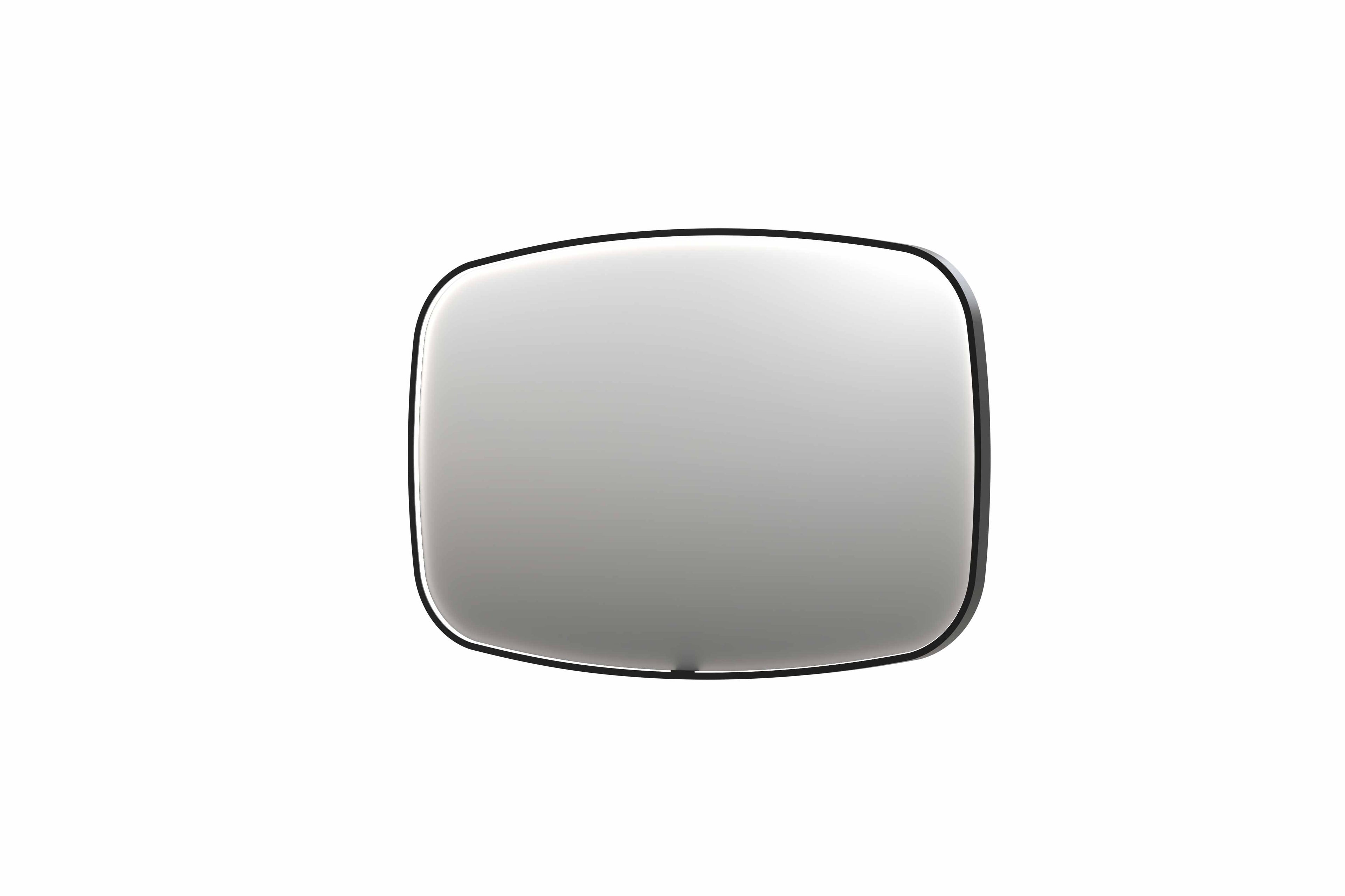 Ink SP31 spiegel contour in kader 120x80cm directe LED - geborsteld metal black