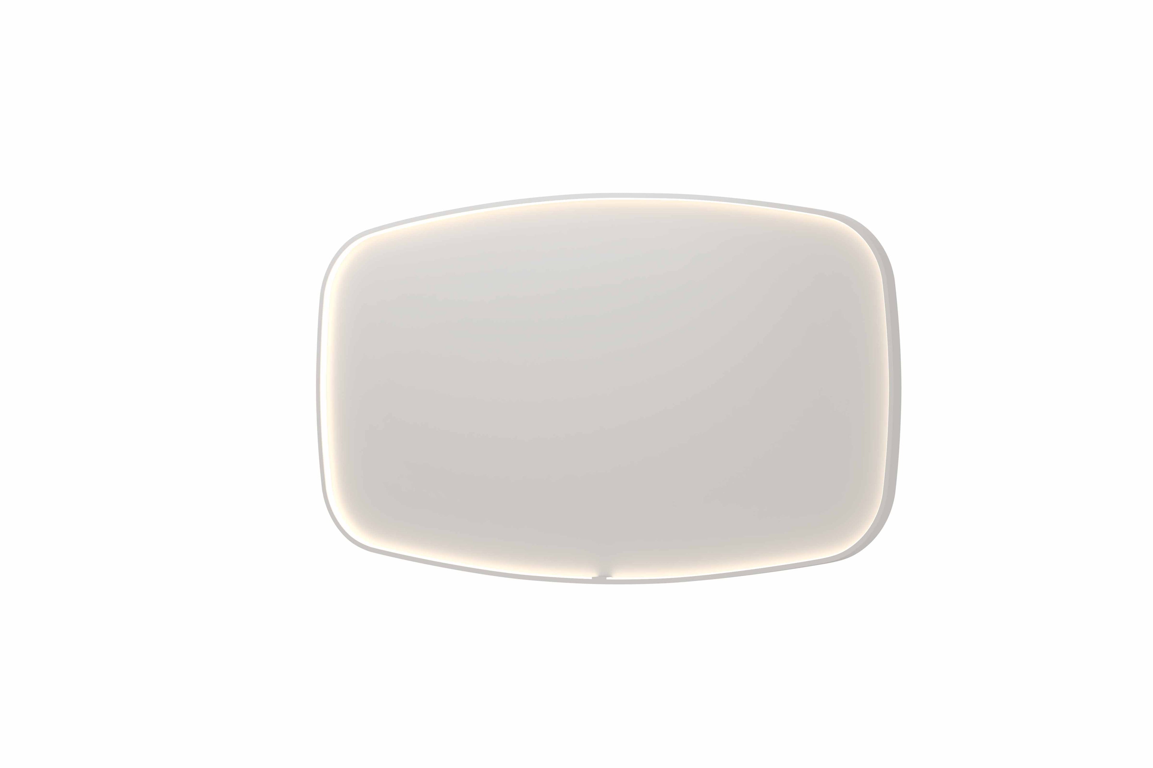 Ink SP31 spiegel contour in kader 140x80cm directe LED - mat wit
