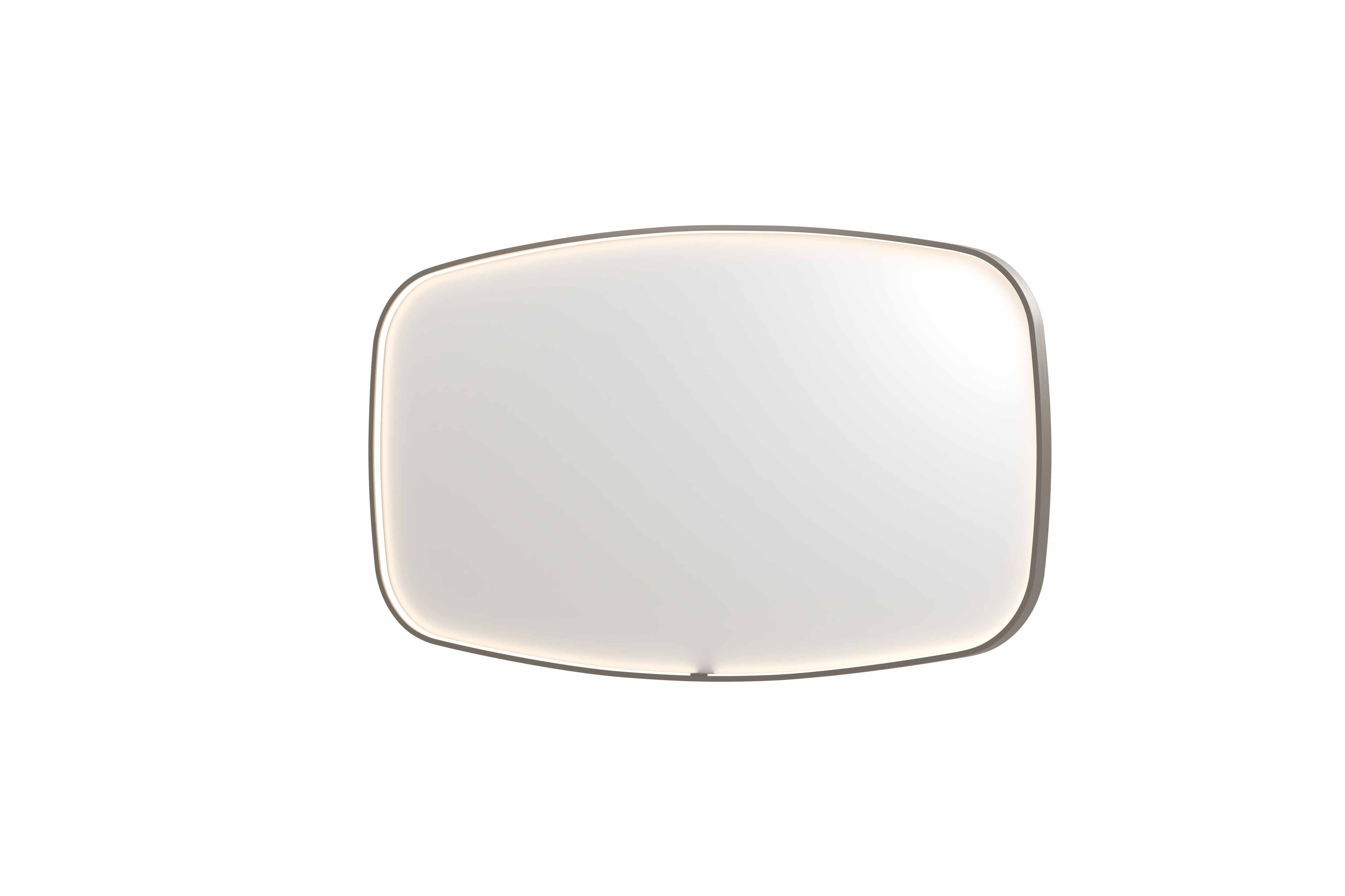 Ink SP31 spiegel contour in kader 140x80cm directe LED - geborsteld RVS