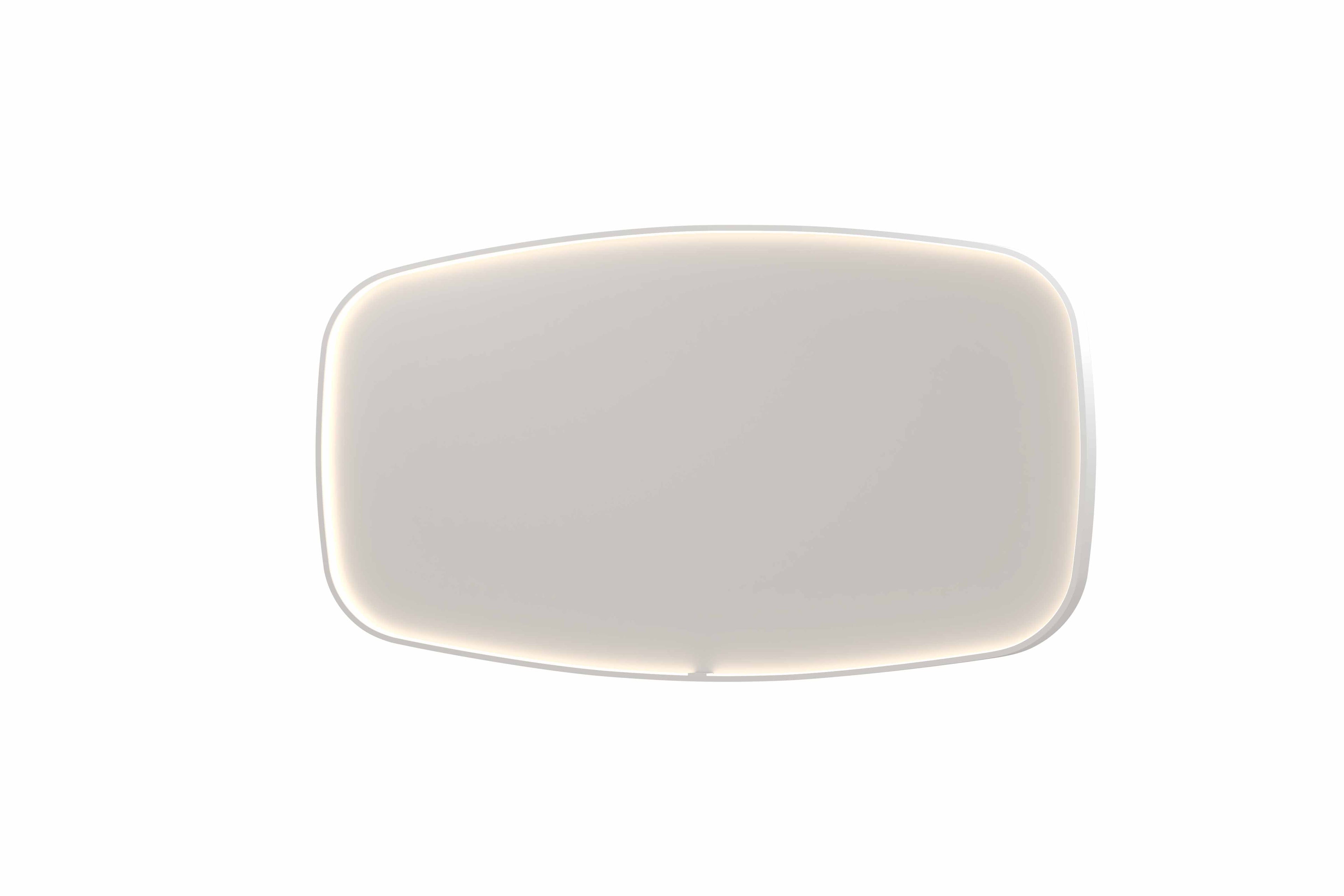 Ink SP31 spiegel contour in kader 160x80cm directe LED - mat wit