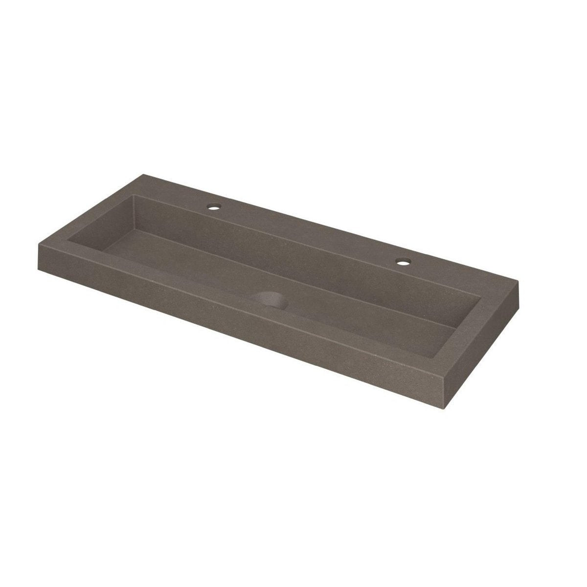 Ink Dock meubelwastafel 100x40cm quartz - 2 kraangaten - beton