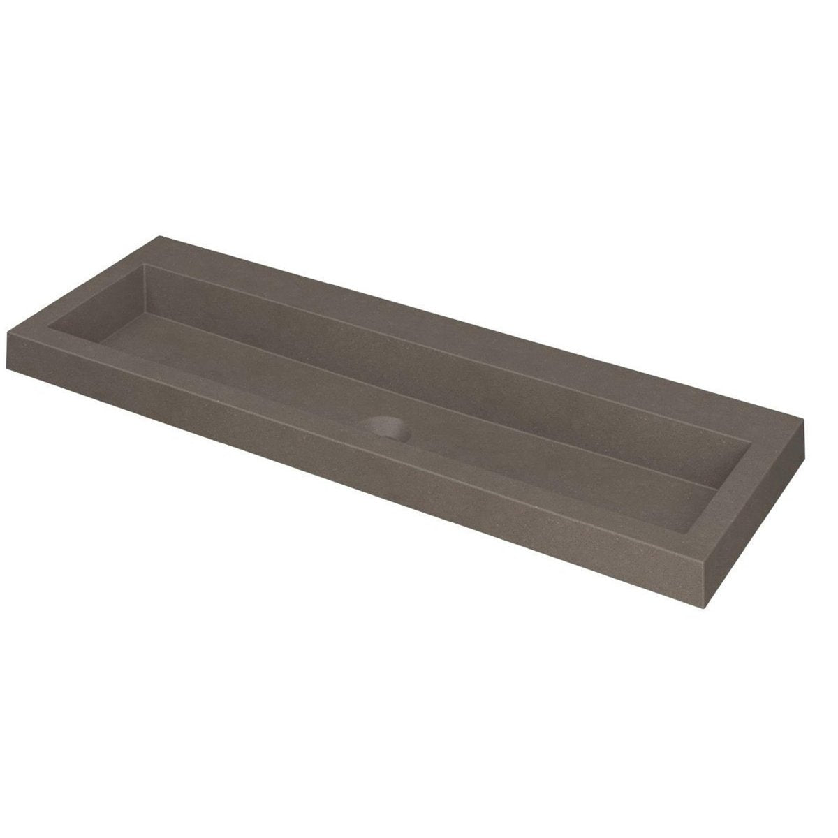 Ink Dock meubelwastafel 120x40cm quartz - zonder kraangat - beton