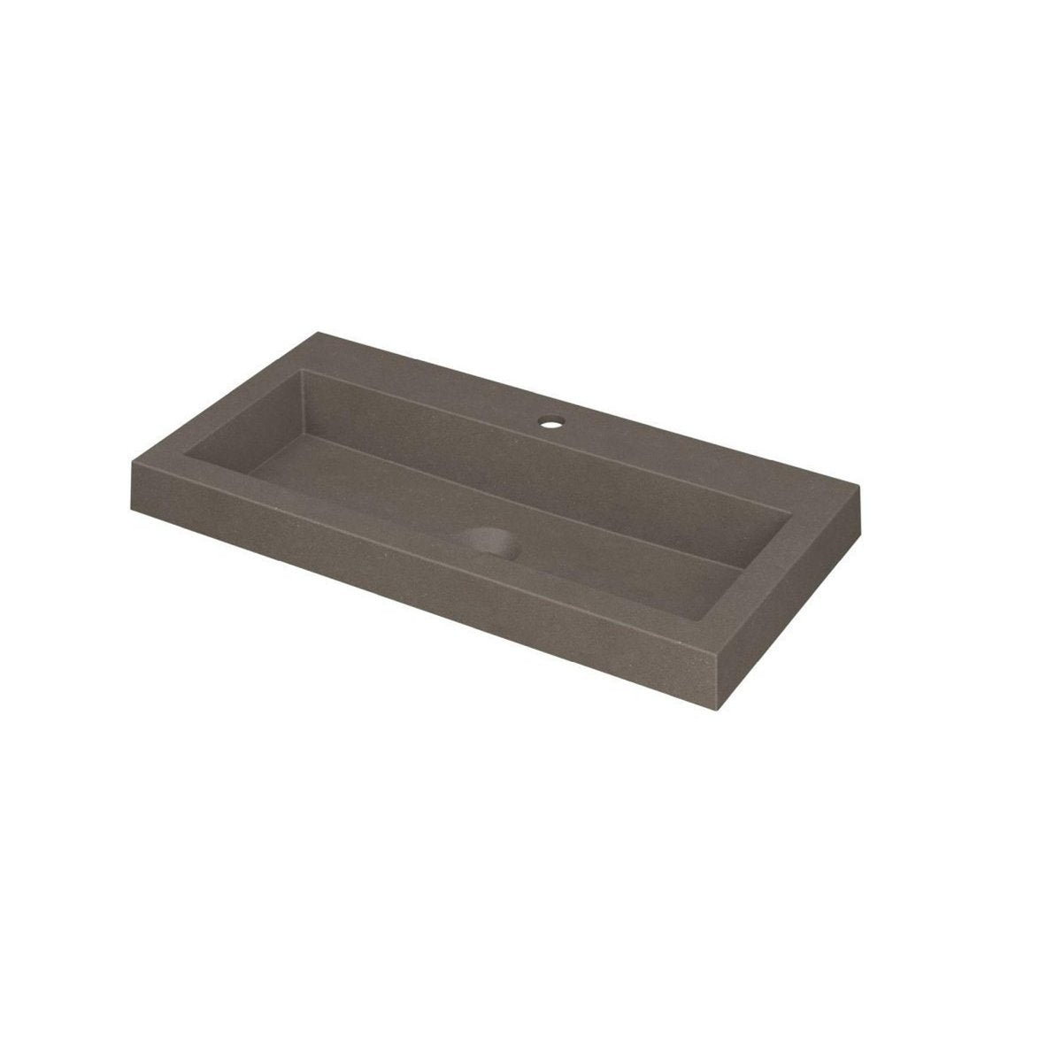 Ink Dock meubelwastafel 80x40cm quartz - 1 kraangat - beton