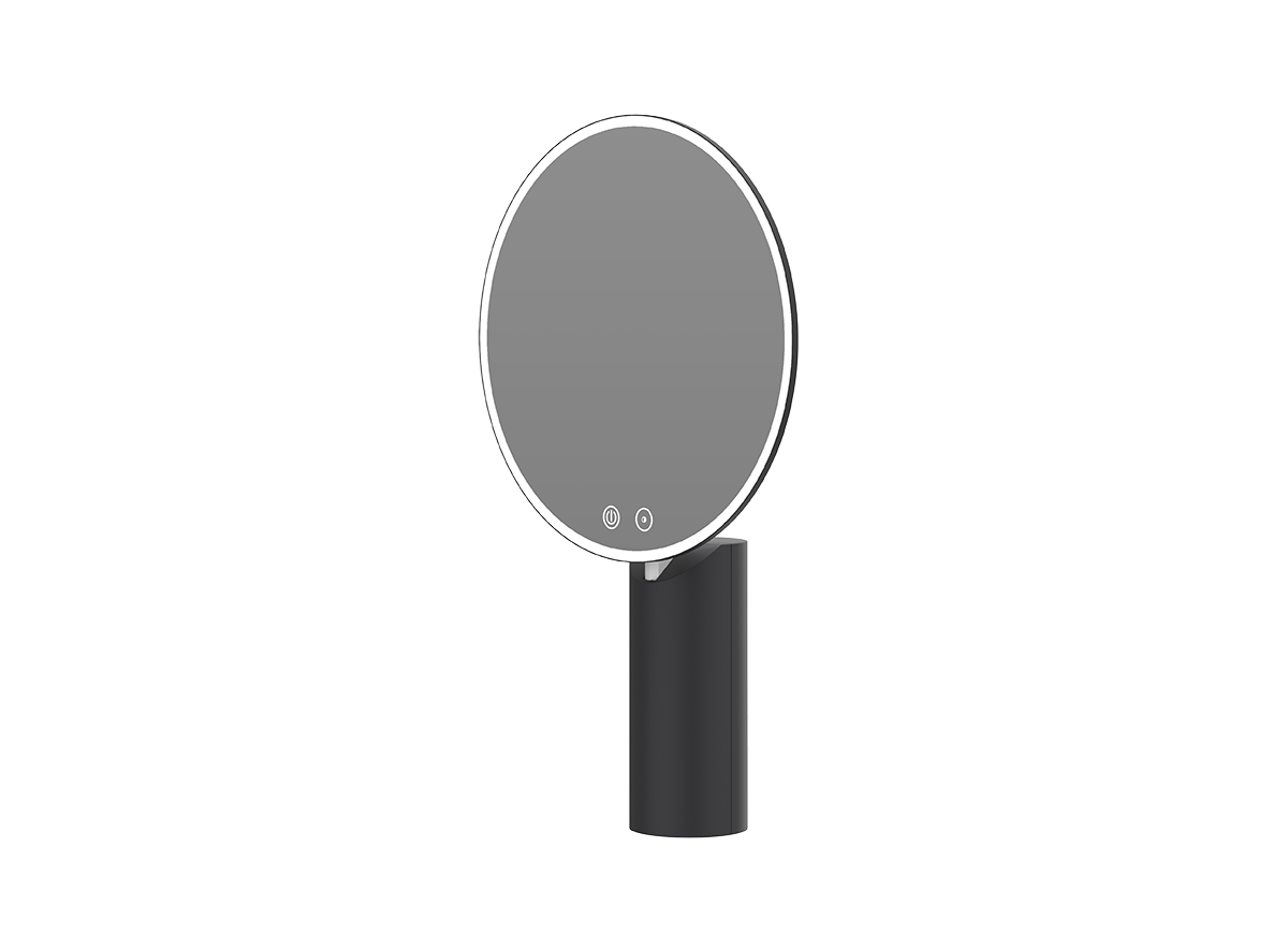 Ink make-up spiegel 3-standen LED - 3x vergrotend - mat zwart