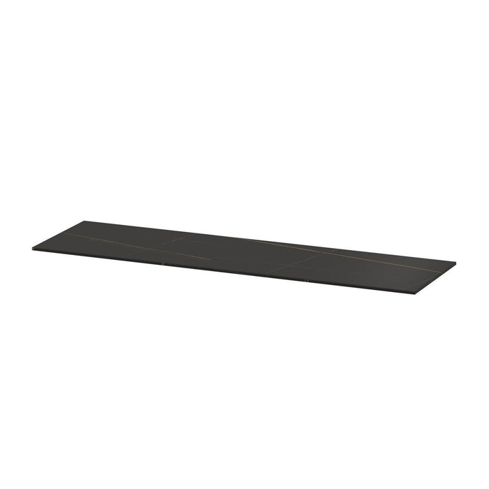 Ink Afdekplaat van keramische slab zonder uitsparing - Lauren black mat - 60-180x45x1cm