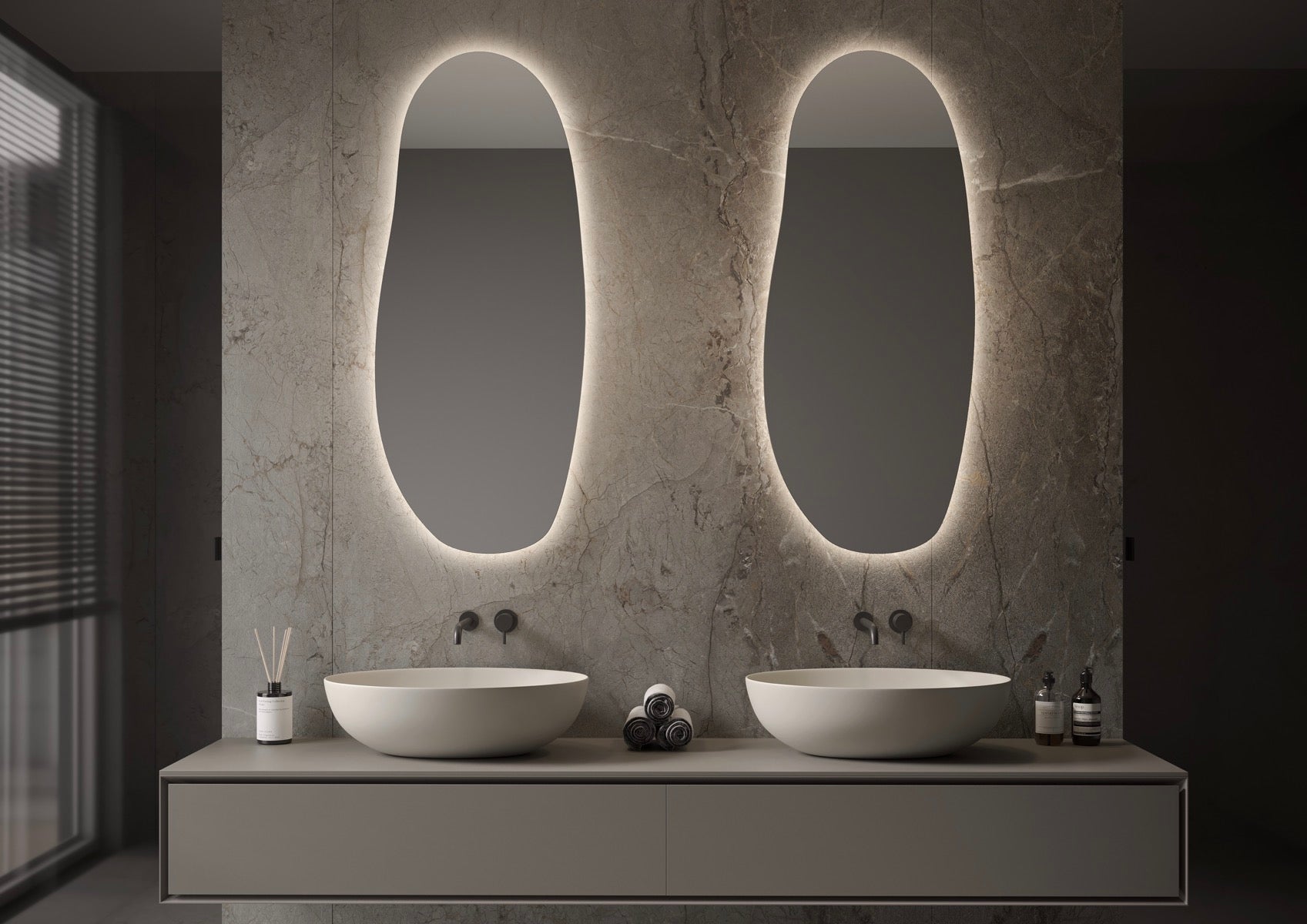 Martens Design Amsterdam spiegel 50x100cm - LED verlichting rondom - AM1000