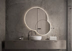 Martens Design Arizona spiegel 100x60cm - LED verlichting rondom - Mat Zwart - ARI1000