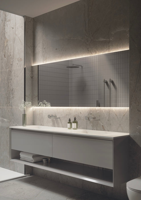 Martens Design London spiegel 80x70cm - LED verlichting boven & onder - LON800